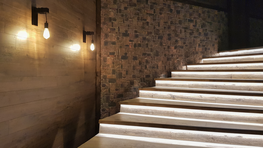 Led Light in stairs